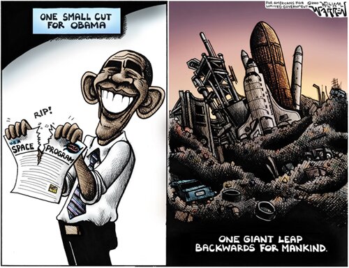 One small cut for Obama one giant leap backwards for mankind